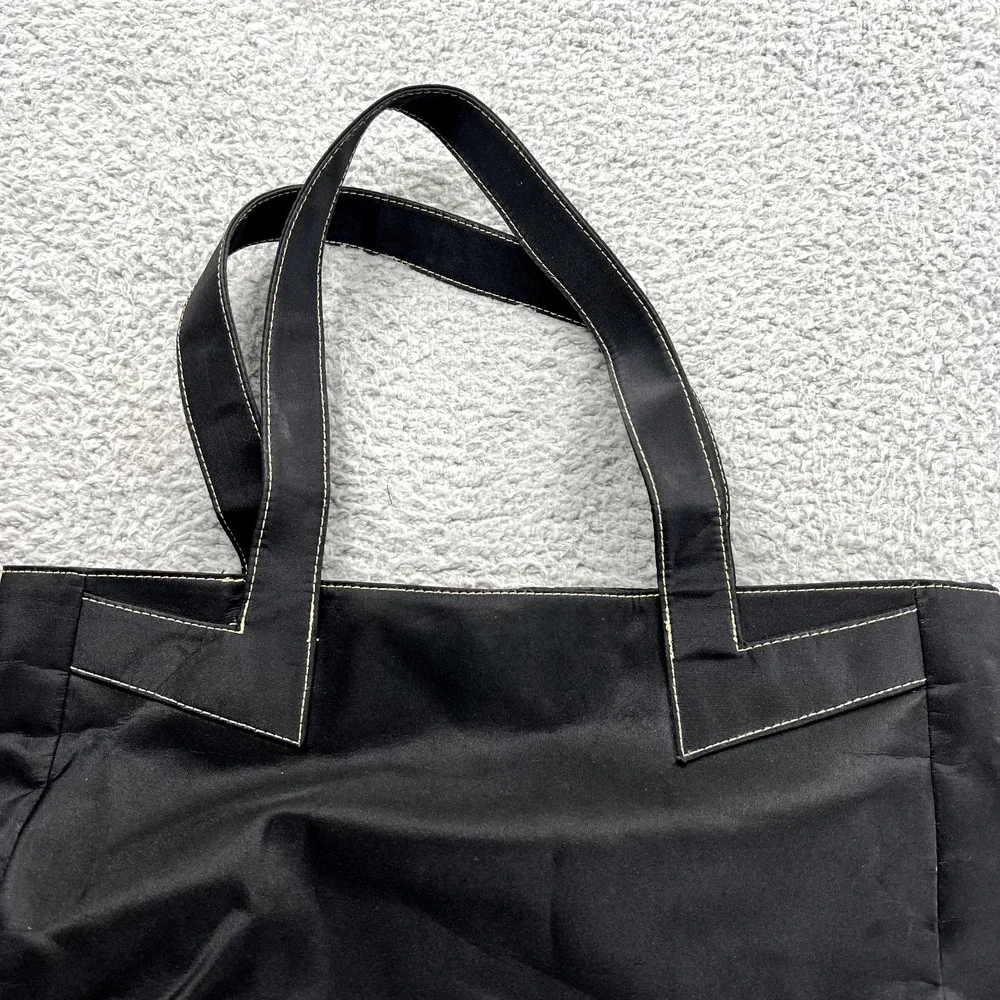 True‎ Religion Black Canvas Tote Logo Bag Lightweight